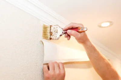 Pose de papier peint à Mazaye — revêtements muraux et toiles de verre